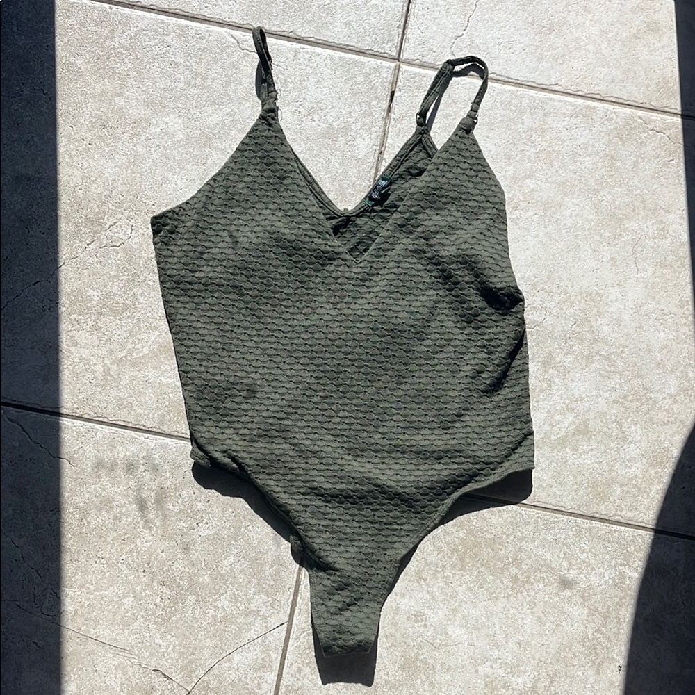 Wild Fable Olive Textured Top